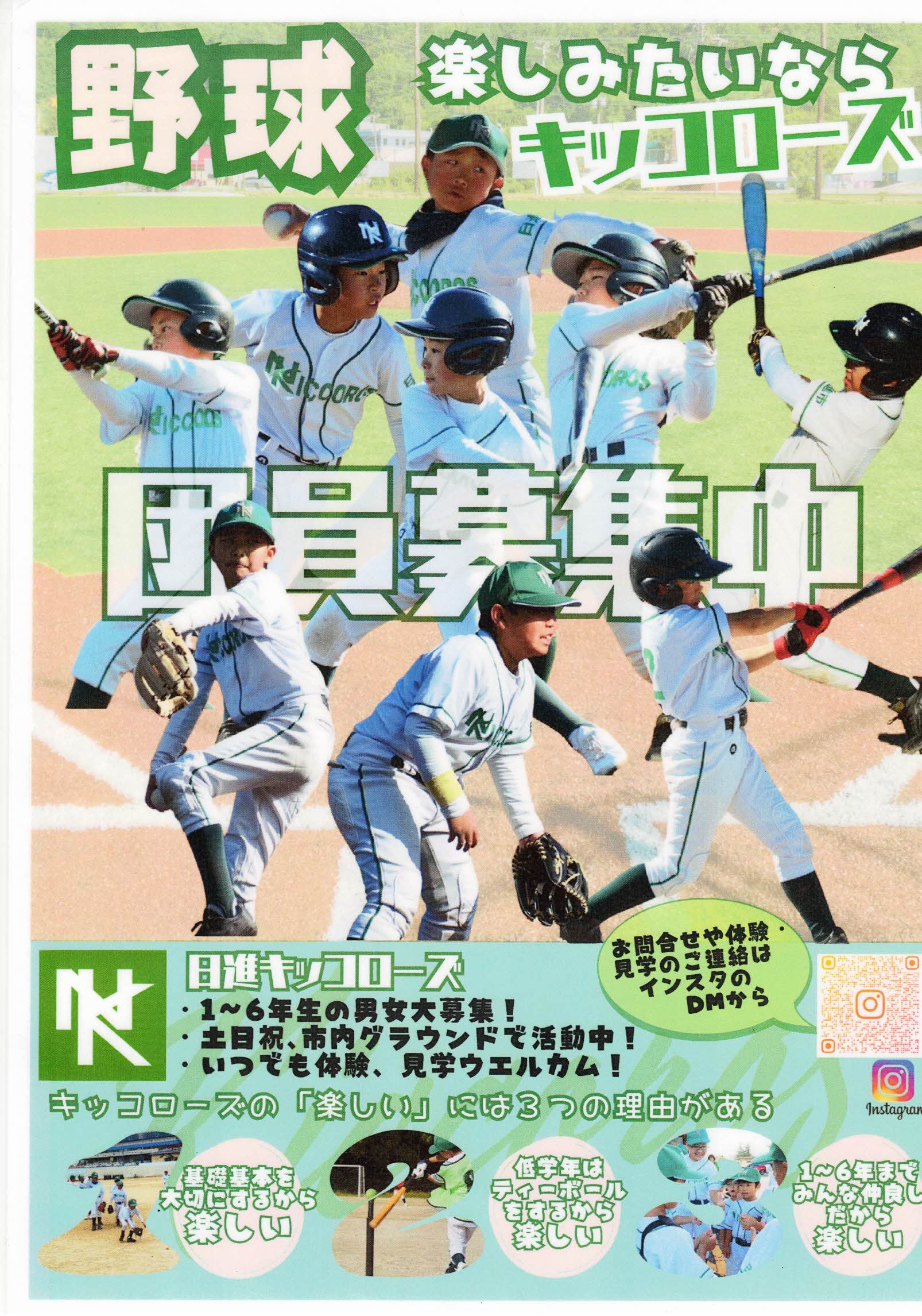 団員募集中　日進キッコローズ