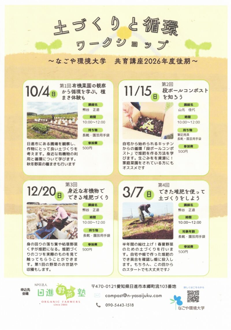 土づくりと循環  ワークショップ
